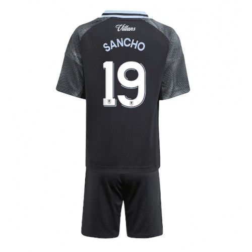 Aston Villa Jadon Sancho #19 Bortaställ Barn 2025-26 Kortärmad (+ Korta byxor) Aston Villa Jadon Sancho #19 Bortaställ Barn 2025-26 Kortärmad (+ Korta byxor)